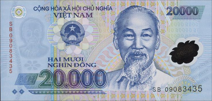 Vietnam / Viet Nam P.120d 20.000 Dong (2009) Polymer (1) 