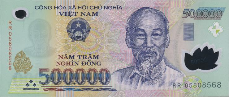 Vietnam / Viet Nam P.124c 500.000 Dong (2005) Polymer (1) 