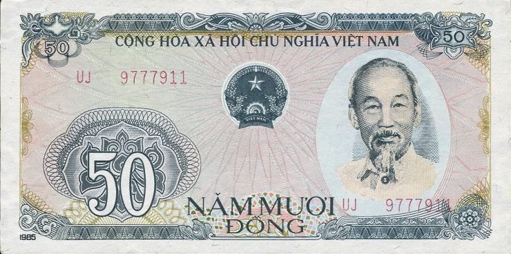 Vietnam / Viet Nam P.097 50 Dong 1985 (1987) (1) 