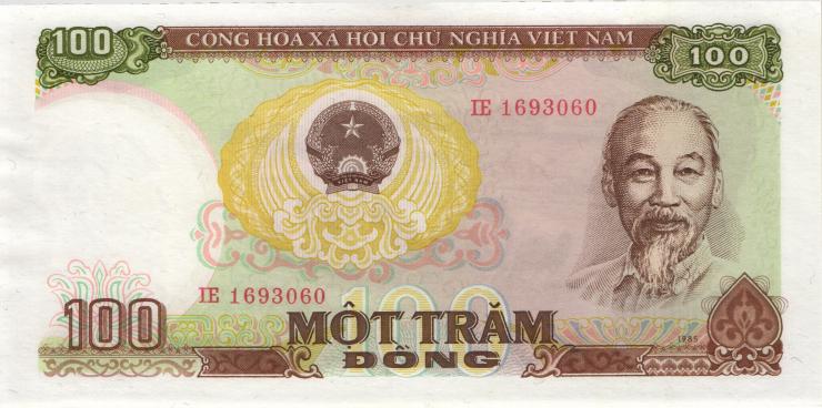 Vietnam / Viet Nam P.098 100 Dong 1985 (1) 