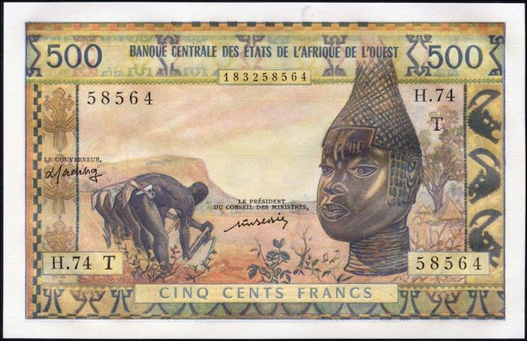 West-Afr.Staaten/West African States P.802Tm 500 Francs o.J. (1) 