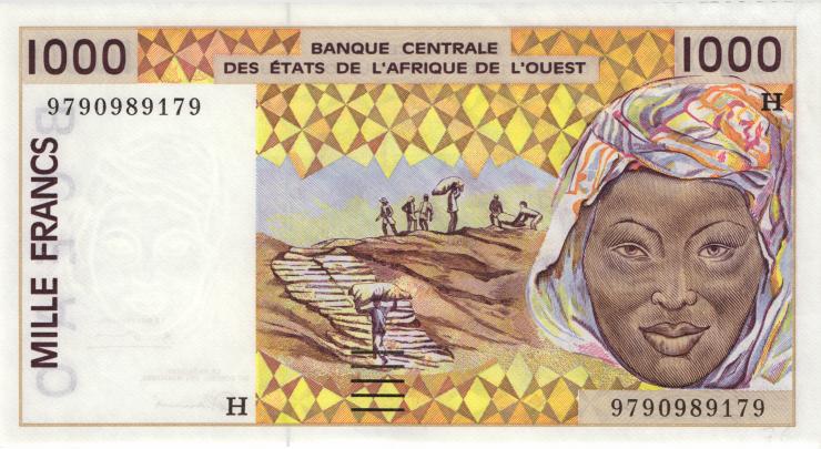 West-Afr.Staaten/West African States P.611Hg 1000 Francs 1997 (1) 