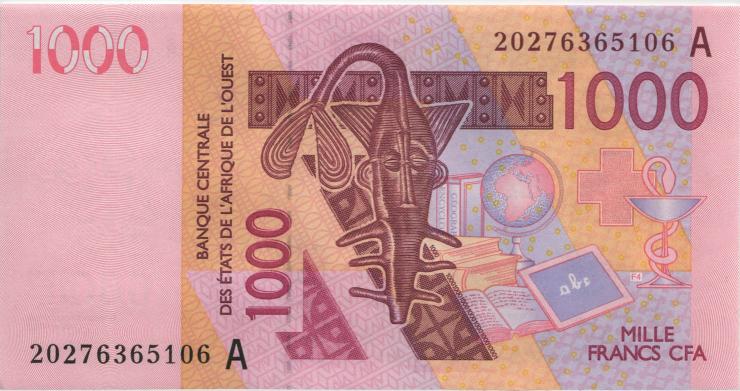 West-Afr.Staaten/West African States P.115At 1000 Francs 2020 (1) 