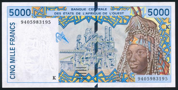 West-Afr.Staaten/West African States P.713Kc 5000 Francs 1994 (1) 