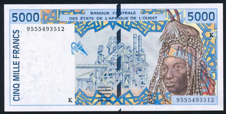 West-Afr.Staaten/West African States P.713Kd 5000 Francs 1995 (1) 