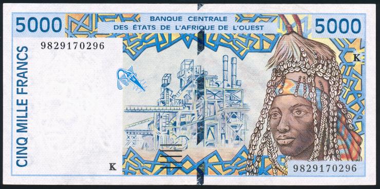 West-Afr.Staaten/West African States P.713Kg 5000 Francs 1998 (2) 