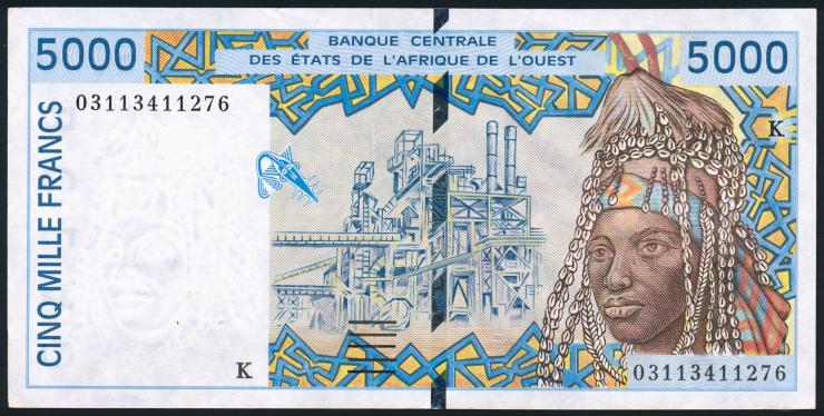 West-Afr.Staaten/West African States P.713Km 5000 Francs 2003 (2) 