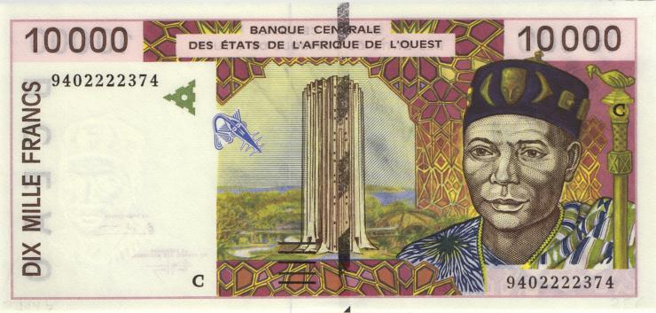 West-Afr.Staaten/West African States P.314Cb 10000 Francs 1994 (1) 