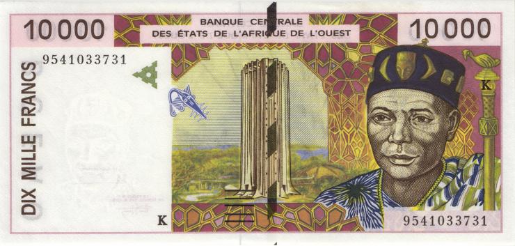 West-Afr.Staaten/West African States P.714Kc 10000 Francs 1995 (1) 