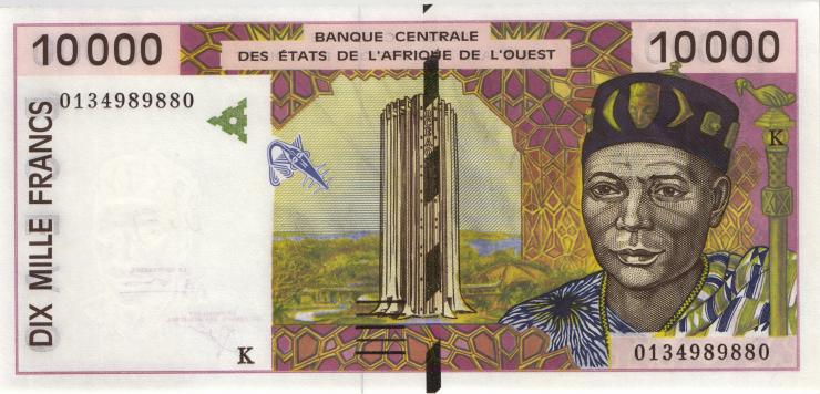West-Afr.Staaten/West African States P.714Kj 10000 Francs 2001 (1) 