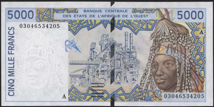 West-Afr.Staaten/West African States P.113Am 5000 Francs 2003 (1) 