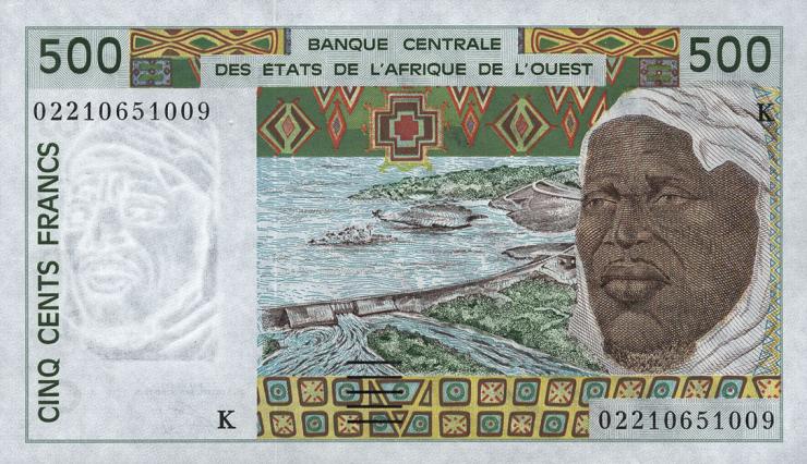 West-Afr.Staaten/West African States P.710Km 500 Francs 2002 (1) 