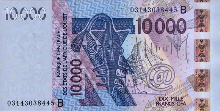 West-Afr.Staaten/West African States P.218Ba 10000 Fr. 2003 (1) 