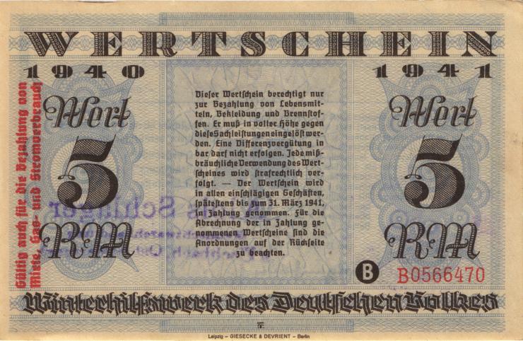 WHW-28 Winterhilfswerk 5 Reichsmark 1940/41 (1) 