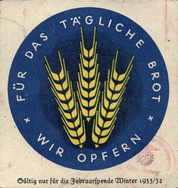 WHW Plaketten 1933/1934 Februar 1934 (2) 