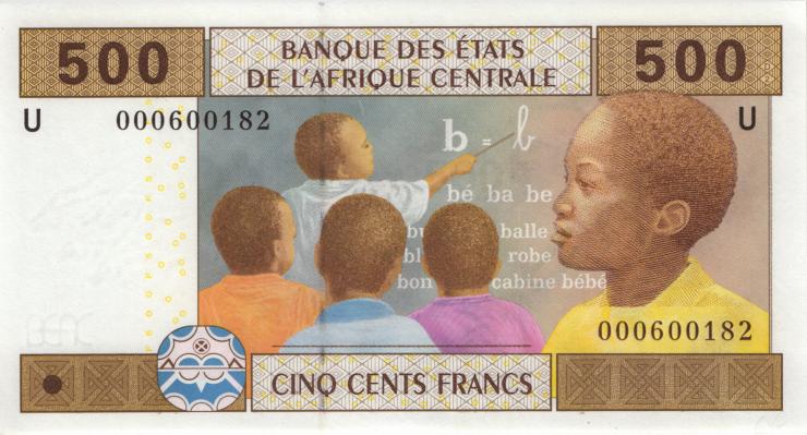 Zentral-Afrikanische-Staaten / Central African States P.206Ua 500 Fr. 2002 (1) 