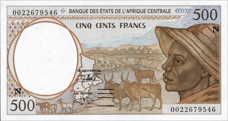 Zentral-Afrikanische-Staaten / Central African States P.501Ng 500 Fr. 2000 (1) 