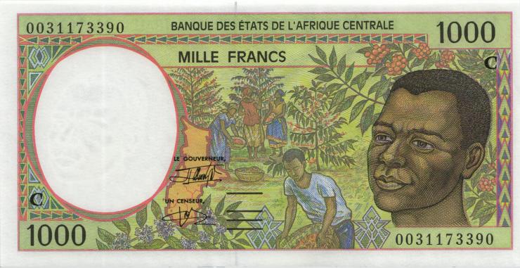 Zentral-Afrikanische-Staaten / Central African States P.102Cg 1000 Francs 2000 (1) 