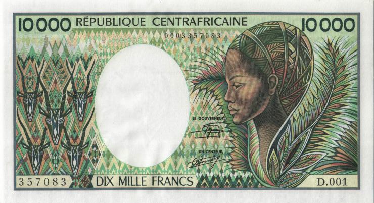 Zentralafrikanische Republik / Central African Republic P.013 10.000 Francs (1983) D.001 (1) 