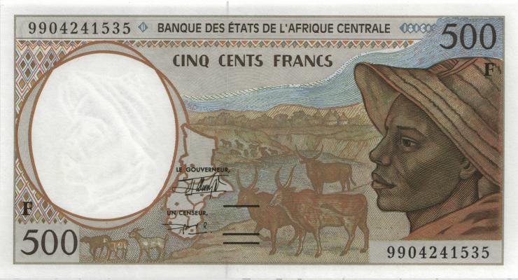 Zentral-Afrikanische-Staaten / Central African States P.301Ff 500 Francs 1999 (1) 