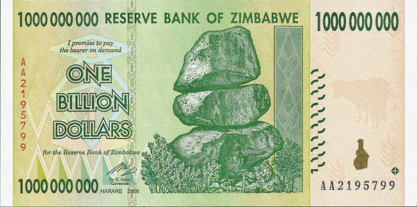 Zimbabwe P.083 1 Billion Dollars 2008 (1) 