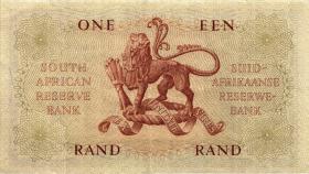 Südafrika / South Africa P.103b 1 Rand (1962-65) (Afrikaans) (2+) 