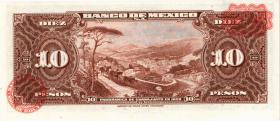 Mexiko / Mexico P.058l 10 Pesos 1967 (1) 