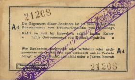 R.928ac: Deutsch-Ostafrika 1 Rupie 1916 A4 (1-) 