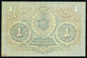 A-396 Sachsen 1 Thaler 1867 (1/1-) 