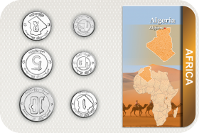 Kursmünzensatz Algerien / Coin Set Algeria 