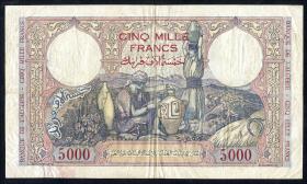 Algerien / Algeria P.090 5.000 Francs 27.1.1942 (3-) 