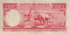 Angola P.097 500 Escudos 1970 (3) 