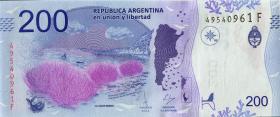 Argentinien / Argentina P.364c 200 Pesos (2018) Serie E (1) 