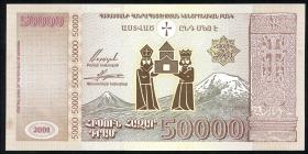 Armenien / Armenia P.48 50000 Dram 2001 (1) Jubiläum 