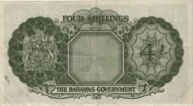 Bahamas P.13c 4 Shillings (1953) (3) 