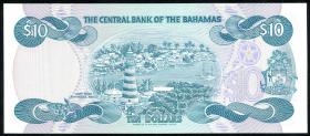 Bahamas P.46a 10 Dollars 1974 (1984) (1) 
