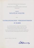 B.0004eU Vaterländischer Verdienst-Orden - Silber (OE) 