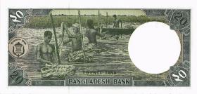 Bangladesch / Bangladesh P.27b 20 Taka (1988) (1) 