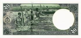 Bangladesch / Bangladesh P.40a 20 Taka 2002 
