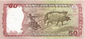 Bangladesch / Bangladesh P.56b 50 Taka 2012 (1) 