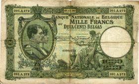 Belgien / Belgium P.104 1000 Francs = 200 Belgas 1930 (4) 
