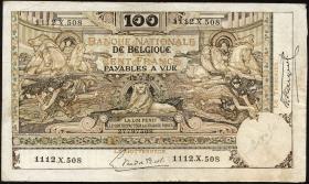 Belgien / Belgium P.078 100 Francs 1914-1920 (3) 