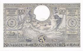 Belgien / Belgium P.107 100 Francs = 20 Belgas 1942 (1) 