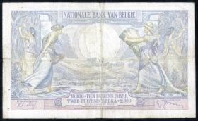 Belgien / Belgium P.105 10.000 Francs = 2.000 Belgas 1938 (4) 