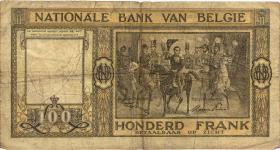 Belgien / Belgium P.126 100 Francs 1949 (4) 