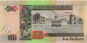 Belize P.68a 10 Dollars 2003 (1) 
