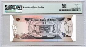 Belize P.48a 10 Dollars 1987 (1) 