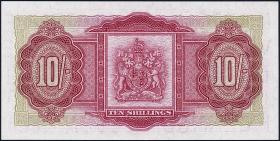 Bermuda P.19b 10 Shillings 1957 (1) 