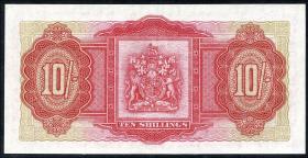 Bermuda P.19a 10 Shillings 1952 (2) 