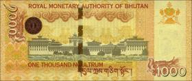 Bhutan P.34b 1000 Ngultrum 2016 (1) 